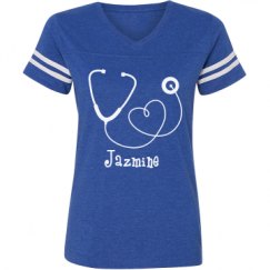 Ladies Relaxed Fit Vintage Sports Tee