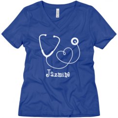 Ladies Relaxed Fit V-Neck Tee
