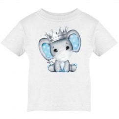 watercolor baby boy elephant with mask