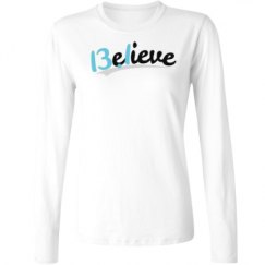 Ladies Relaxed Fit Basic Long Sleeve Tee
