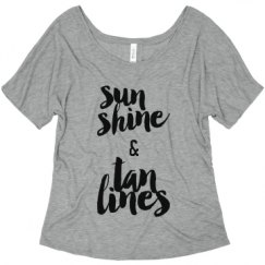 Ladies Flowy Slouchy Tee