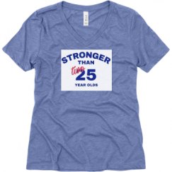 Ladies Relaxed Fit Super Soft Triblend V-Neck Tee