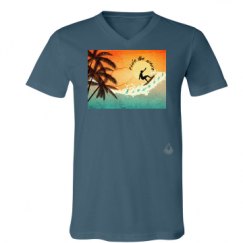 Unisex V-Neck Jersey Tee