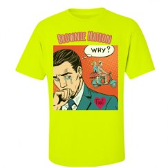 Unisex Ultra Cotton Safety Neon Crewneck Tee