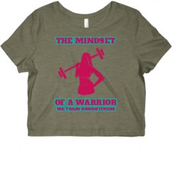 Ladies Slim Fit Crop Top Tee