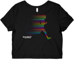 Ladies Slim Fit Crop Top Tee