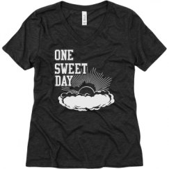 Ladies Relaxed Fit Super Soft Triblend V-Neck Tee