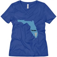 Ladies Relaxed Fit V-Neck Tee