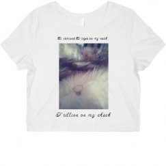 Ladies Slim Fit Crop Top Tee