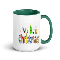 15oz Ceramic Mug with Color Inside