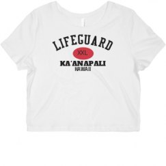 Ladies Slim Fit Crop Top Tee