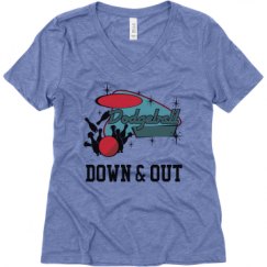 Ladies Relaxed Fit Super Soft Triblend V-Neck Tee