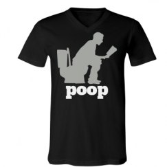 Unisex V-Neck Jersey Tee