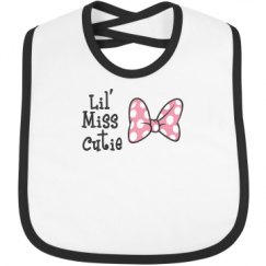 Infant Contrast Trim Bib