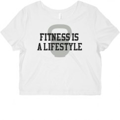 Ladies Slim Fit Crop Top Tee