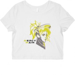 Ladies Slim Fit Crop Top Tee