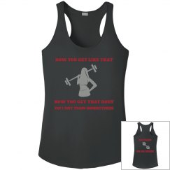 DONDIFITNESS LADIES RACERBACK TANK TOP