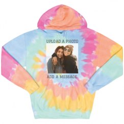 Unisex Tie-Dye Fleece Hoodie