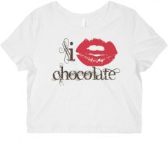 Ladies Slim Fit Crop Top Tee