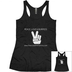 Peace, Love & Burpees top