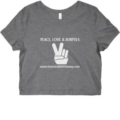 Ladies Slim Fit Crop Top Tee