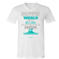 Unisex V-Neck Jersey Tee