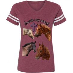 Ladies Relaxed Fit Vintage Sports Tee