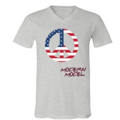 Unisex V-Neck Jersey Tee