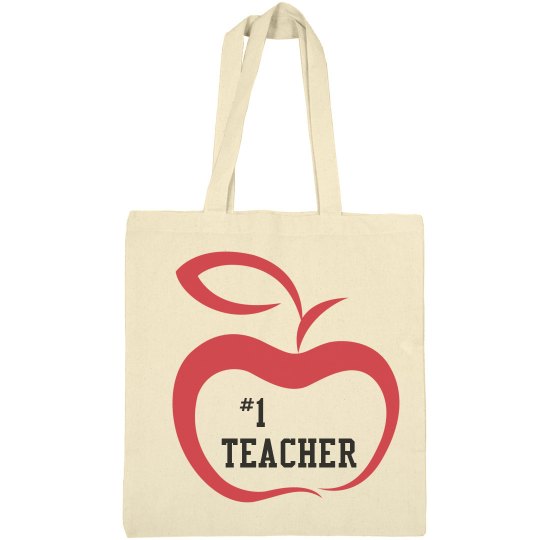 #1 teacher tote #1 teacher tote