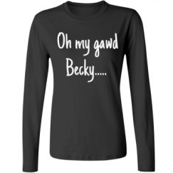 Ladies Relaxed Fit Basic Long Sleeve Tee