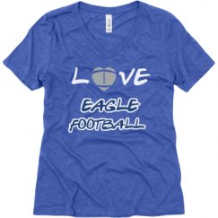 Ladies Relaxed Fit Super Soft Triblend V-Neck Tee