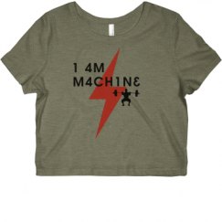 Ladies Slim Fit Crop Top Tee