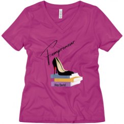 Ladies Relaxed Fit V-Neck Tee