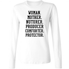 Women Describe Long sleeve wht