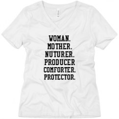 Ladies Relaxed Fit V-Neck Tee