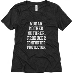 Ladies Relaxed Fit Super Soft Triblend V-Neck Tee