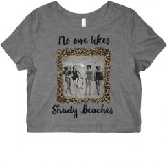 Ladies Slim Fit Crop Top Tee