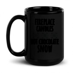 15oz Black Glossy Mug