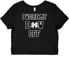 Ladies Slim Fit Crop Top Tee