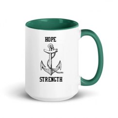 15oz Ceramic Mug with Color Inside