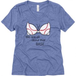 Ladies Relaxed Fit Super Soft Triblend V-Neck Tee