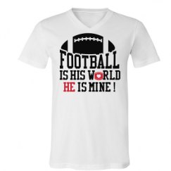 Unisex V-Neck Jersey Tee