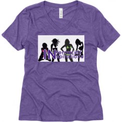 Ladies Relaxed Fit Super Soft Triblend V-Neck Tee