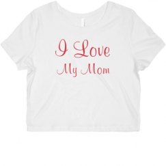 Ladies Slim Fit Crop Top Tee