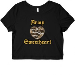 Ladies Slim Fit Crop Top Tee