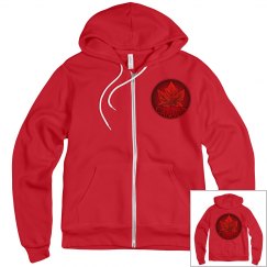 Canada Hoodie Jacket - Classic Red