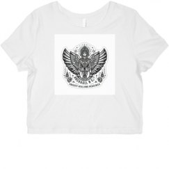 Ladies Slim Fit Crop Top Tee