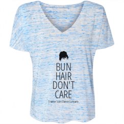 Ladies Flowy Slouchy V-Neck Tee