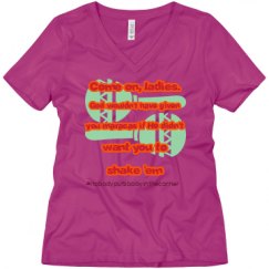 Ladies Relaxed Fit V-Neck Tee
