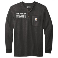 Unisex Carhartt Long Sleeve Henley Tee 